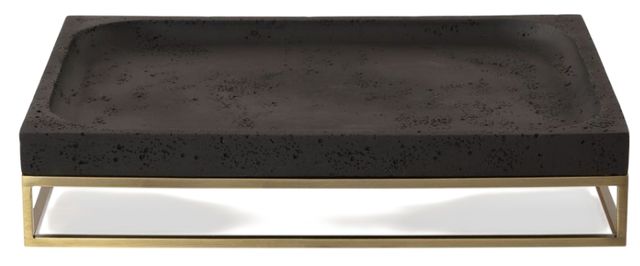 Uttermost® Shadowstone Cast Black Tray-2