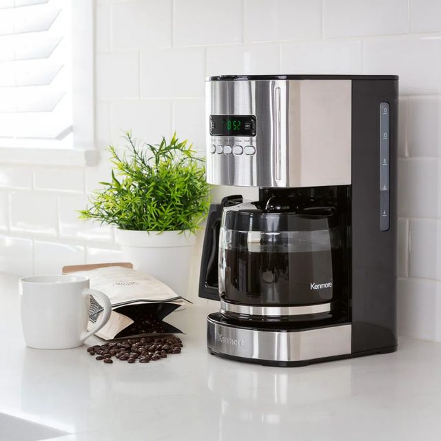 Kenmore® 12 Cup Black and Stainless Steel Aroma Control Countertop Coffee Maker-1