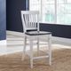 Liberty Furniture Allyson Park Charcoal/Wirebrushed White Counter Slat Back Chair-1
