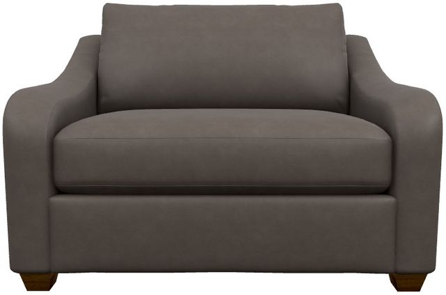 La-Z-Boy® Charlie Greystone Leather Twin Sleep Chair-1