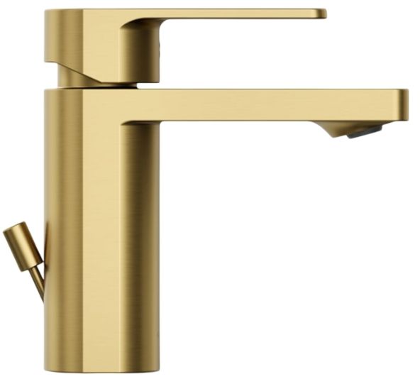 KOHLER® Parallel® Vibrant Brushed Moderne Brass 1.0 GPM Single-Handle Bathroom Sink Faucet-3