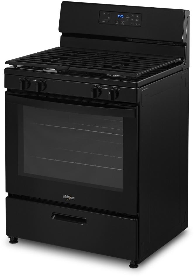Whirlpool 30" Black Freestanding Gas Range - Thumbnail 5