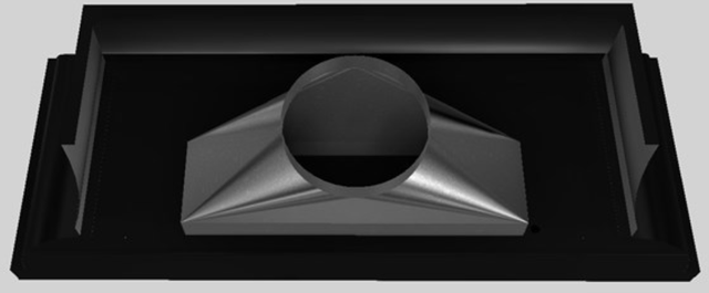 Vent-A-Hood® Designer Series 66" Black Wall Mounted Range Hood-2