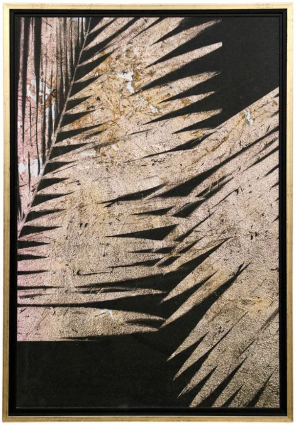 Stylecraft Neutral Palms On Black l Wall Art-0