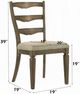 ACME Furniture Parfield 2-Piece Beige/Weathered Oak Side Chair Set-2