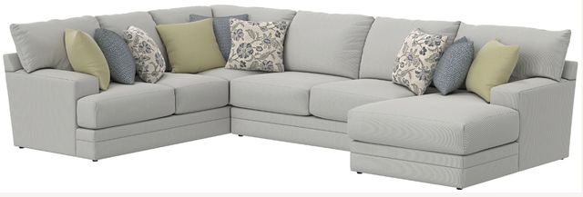 Jackson Furniture Stockbridge 3-Piece Slate Right-Arm Facing Sectional and Chaise-0