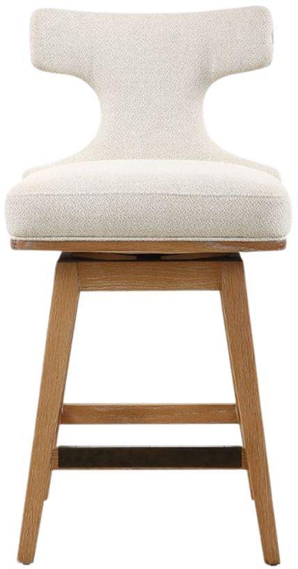 Uttermost® Klismos Off-White Counter Stool-3