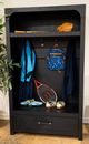 Signature Design by Ashley® Clanden Black Hall Tree with Storage Bench-1