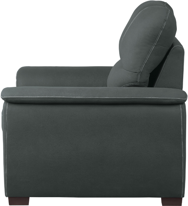 Mazin Furniture Andes Gray Chair With Pull Out Ottoman-2