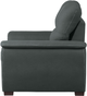 Mazin Furniture Andes Gray Chair With Pull Out Ottoman-2