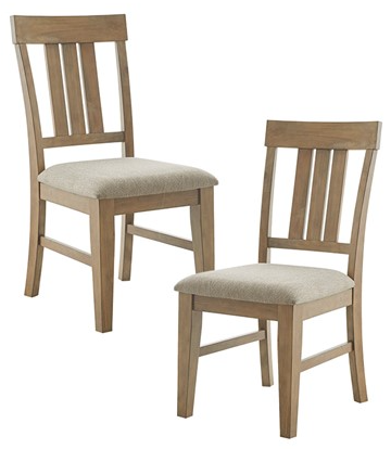 Olliix by Madison Park Sonoma Set of 2 Reclaimed Grey Dining Side Chair Set-3
