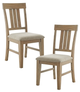 Olliix by Madison Park Sonoma Set of 2 Reclaimed Grey Dining Side Chair Set-3