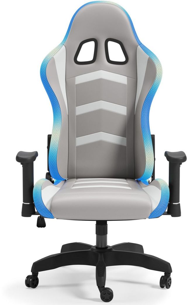Signature Design by Ashley® Lynxtyn White/Gray Office Desk Chair-1