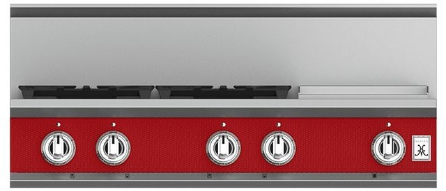 Hestan 36" Custom Color 4-Burner Gas Rangetop with Griddle-2