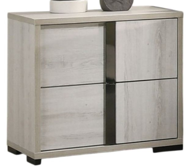 Furniture of America® Horten White Wash Nightstand-0