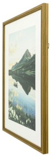YHD Mountain Mirror Framed Print-3