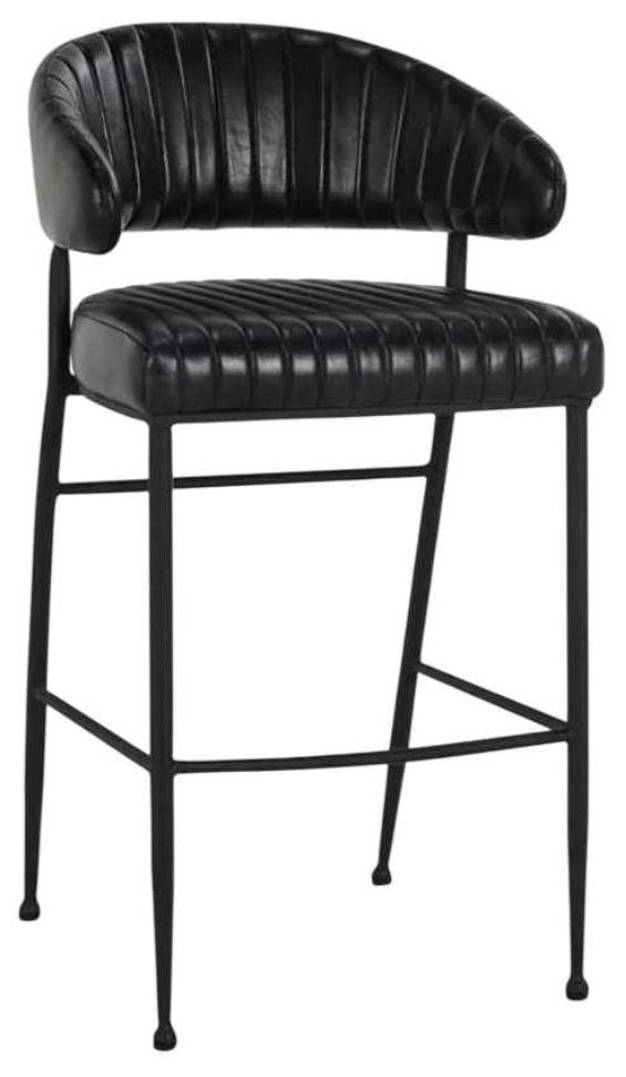 Classic Home Umbria Black/Midnight Raven 30" Bar Stool-0