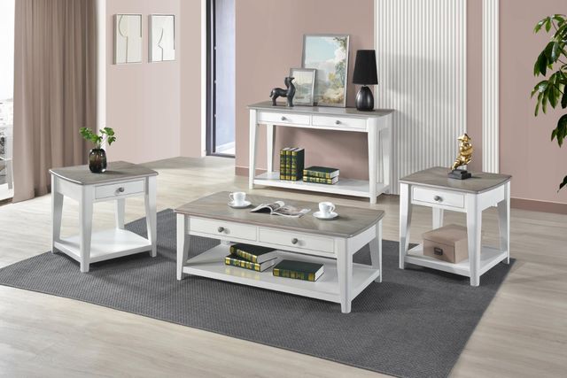 Urban Styles Furniture Newark Almond/Smoke Gray Coffee Table-2