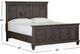 Magnussen Home® Calistoga Weathered Charcoal California King Panel Bed-2