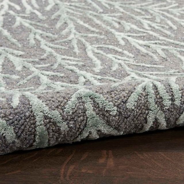 Nourison Home™ Ma30 Star Slate/Teal 5'x7' Area Rug-4