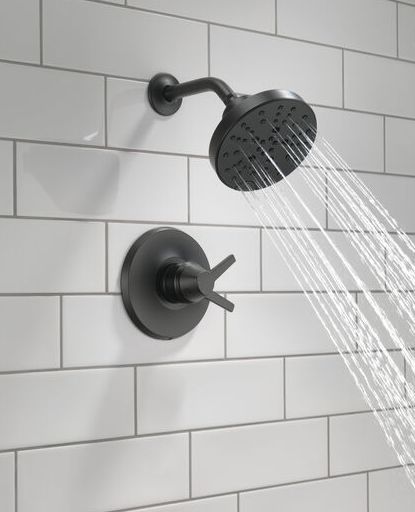 Delta Galeon® 17 Series Matte Black Shower Trim with H2OKinetic-4