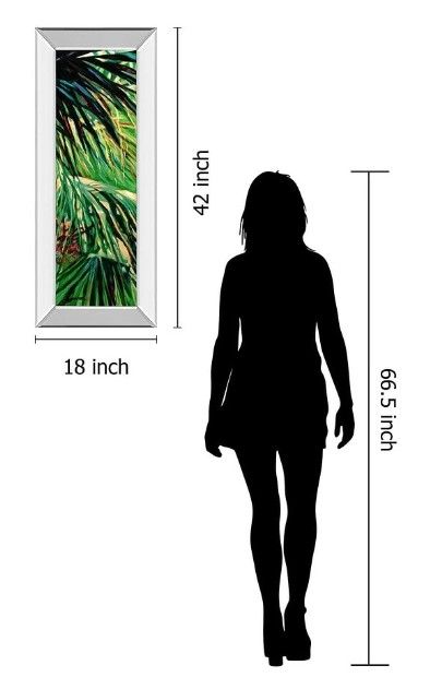 Classy Art Just Fronds by Suzanne Wilkins Mirror Framed Wall Art-2