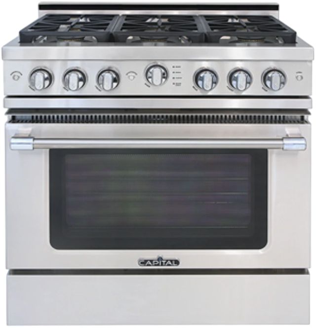 Capital Cooking™ Precision™ 36" Stainless Steel Pro Style Gas Range-0