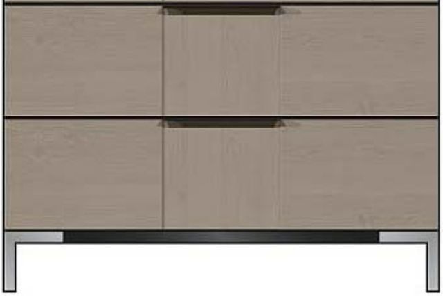 Country View Woodworking Customizable American Modern 36'' 5-Drawer Solid Wood Chest-1