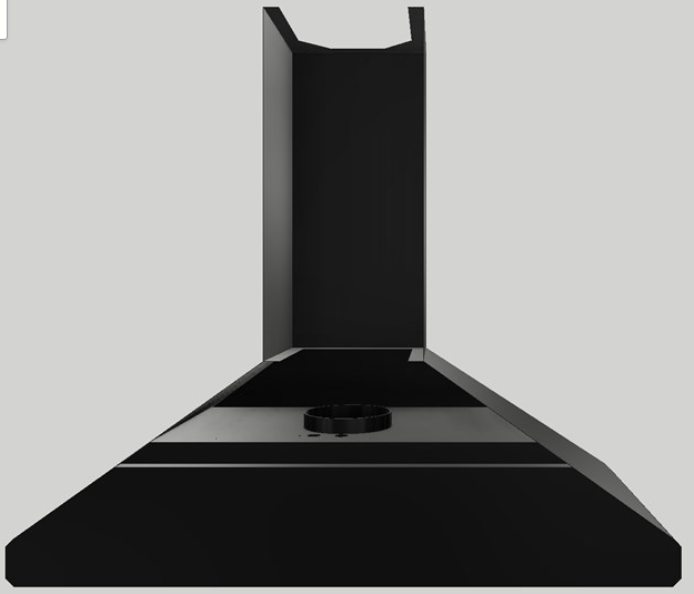 Vent-A-Hood® 48" Black Wall Hood-2