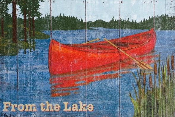 StyleCraft Lake Living Horizontal II Wall Art-1