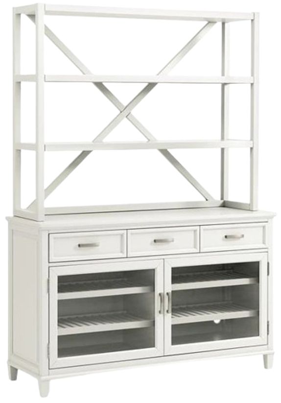 Riverside Furniture Osborne Winter White Sideboard and Hutch-0