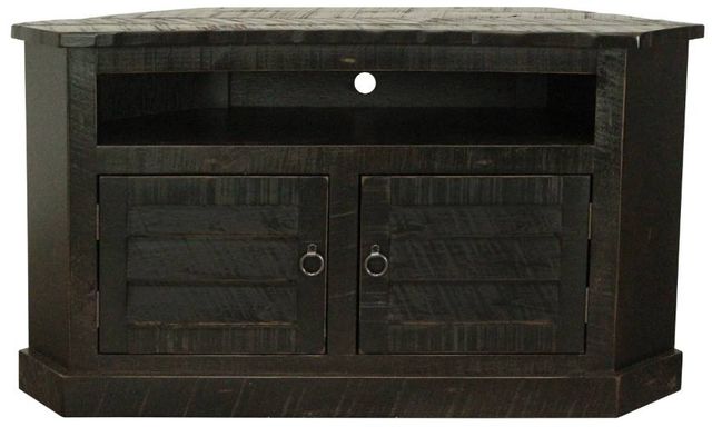 American Heartland Manufacturing Rustic 50" Curve Corner Shutter TV Stand-0