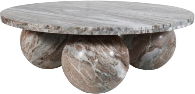 Meridian Furniture Spherical Brown Marble Coffee Table-0