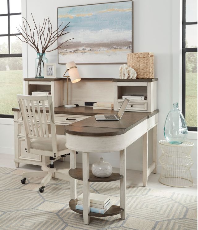aspenhome® Caraway Aged Ivory Office Chair-1