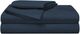 BEDGEAR® Basic 3-Piece Navy Blue Twin Sheet Set-0