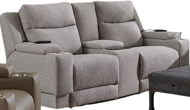 Southern Motion™ Customizable Bellaire Power Reclining Loveseat with Triple Power, Console, Hidden Cupholders and Zero Gravity Extra-0