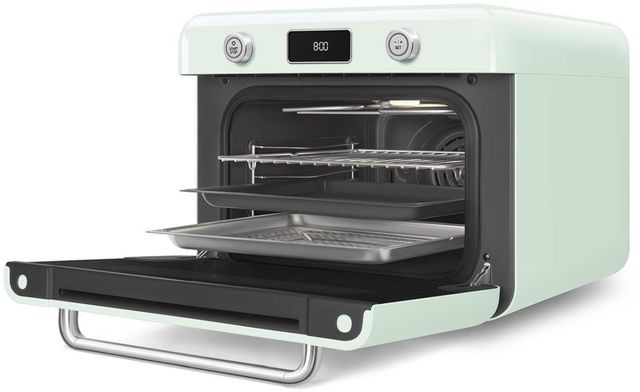 Smeg 50's Style 20" Pastel Green Countertop Combi Steam Oven-2