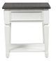 Liberty Furniture Allyson Park Charcoal Drawer End Table with Wire Brushed White Base-4