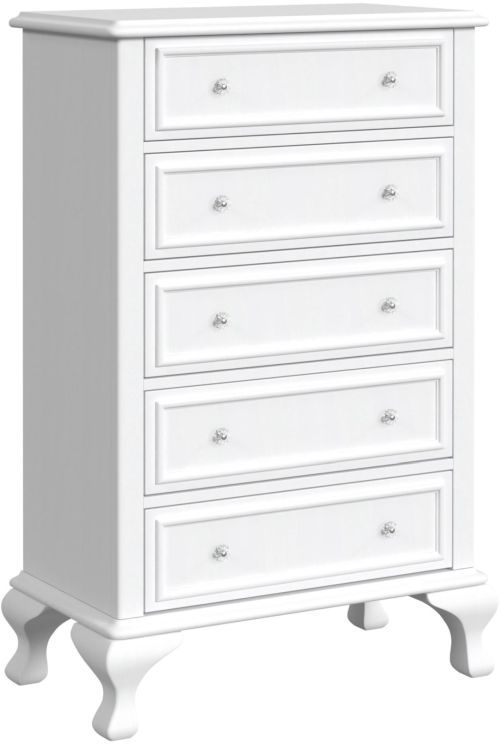 Elements International Jesse White 3-Piece White Twin Youth Bedroom Set-2