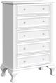Elements International Jesse White 3-Piece White Twin Youth Bedroom Set-2