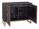 Bassett Mirror Allamar Brown/Gold Bar Cabinet-1