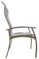 Telescope Casual Belle Isle Abalone/Beachwood Aluminum/Fabric Outdoor Sling Supreme Arm Chair with Boardwalk Rustic Polymer Arm Accent-2