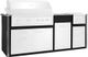 XO Designer 99" Black Outdoor Kitchen Island -0