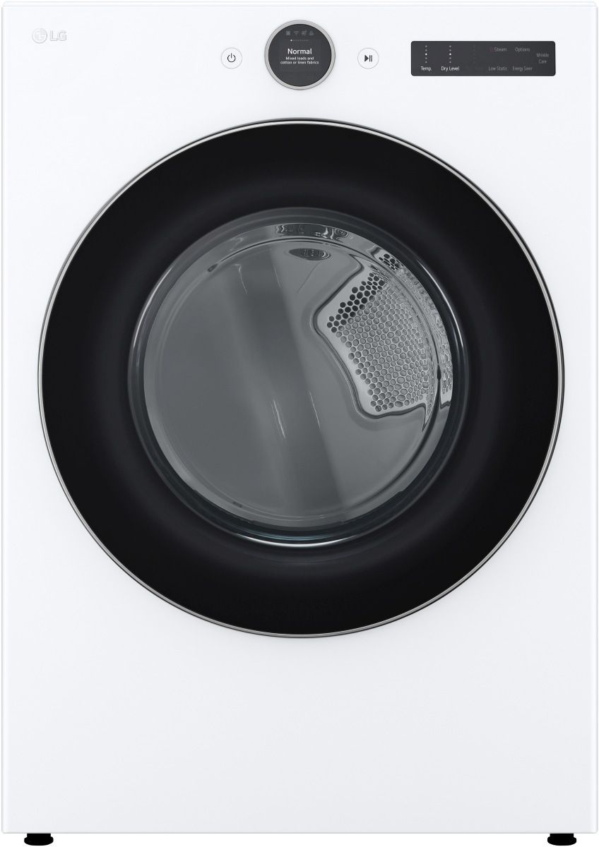 LG 7.4 Cu. Ft. White Front Load Gas Dryer