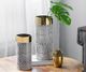 A & B Home Gold/Matte Black Vase-4