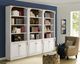 Martin Furniture Durham 3-Piece Brushed Chalk Tall Bookcase Set-3