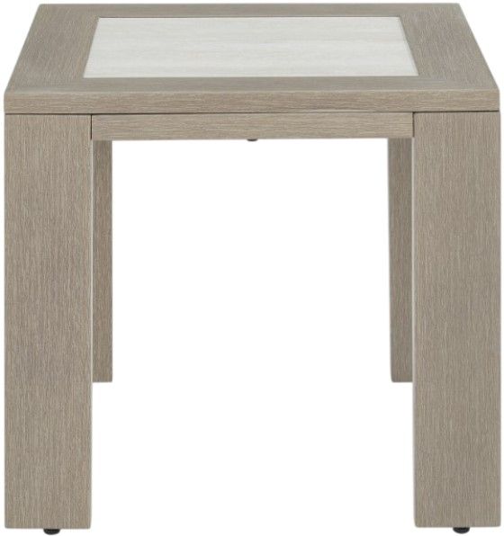 Signature Design by Ashley® Kimpton Isle Brown Aluminum Outdoor End Table-1