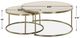 Uttermost® Aragon 2-Piece White Nesting Coffee Table Set with Brass Base-2
