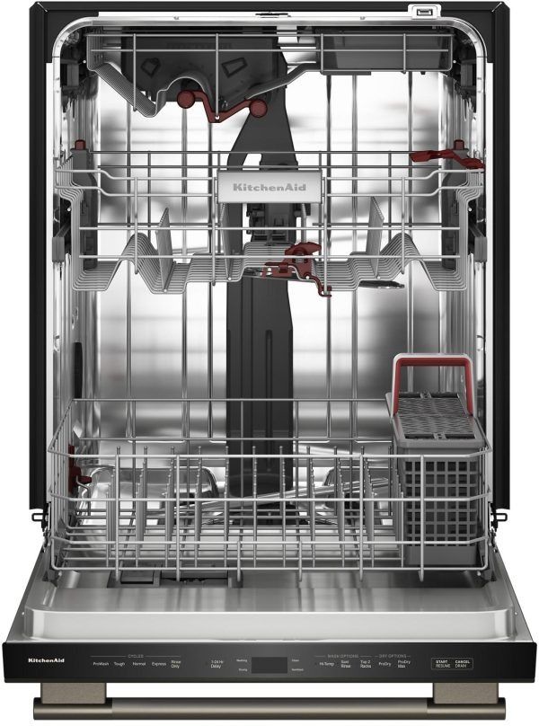 KitchenAid® 24" Black Ore 360° Max Jets™ Third Rack Top Control Built-In Dishwasher with ProDry™ System-2
