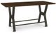 Amisco Customizable Parade 42" Solid Ash Long Bar Table-0
